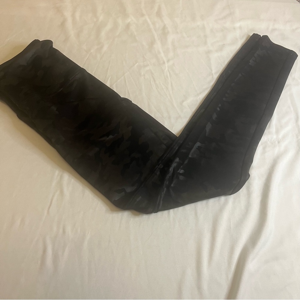 SPANX Black Camouflage Leggings